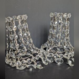 Crystal Beaded Tea Light Shades (2)